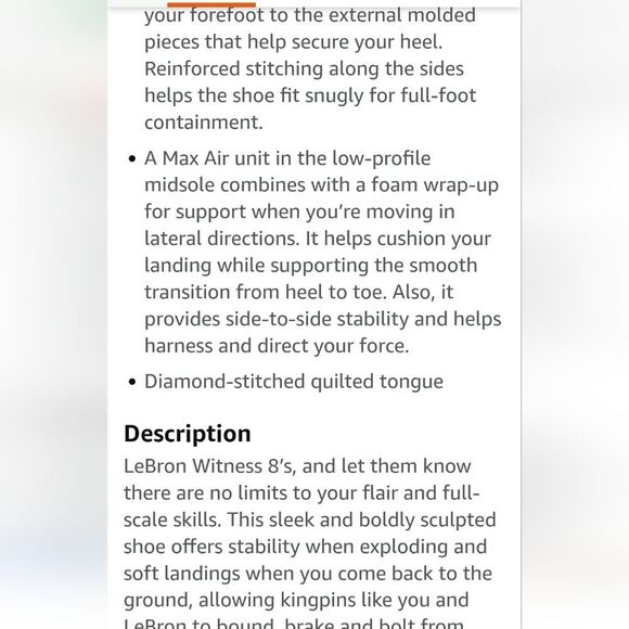 Nike LeBron Witness VIII TB Basketball Shoes - Picture 8 of 13